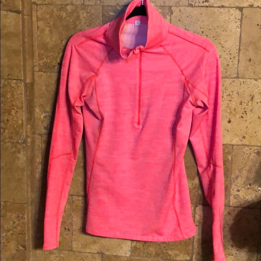 Orange Under Armour pullover